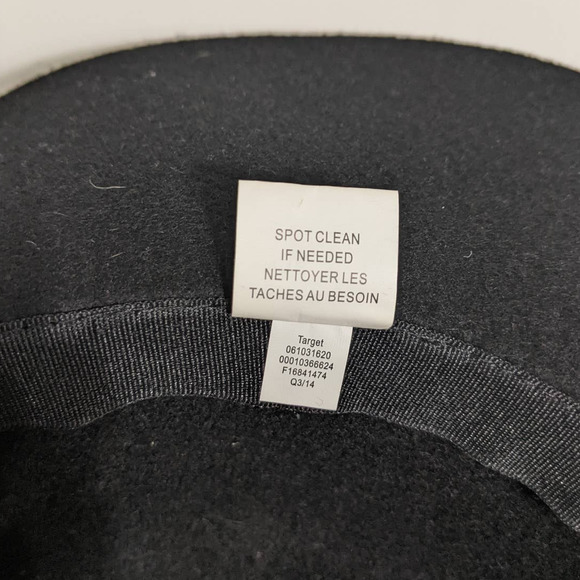 Target Black Braided Felted Wool Wide Brim Hat - Picture 4 of 5